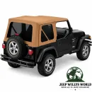 Bestop Supertop NX Folding Top Spice Denim with tinted windows Jeep Wrangler TJ (1996-2006)