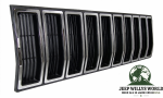 Frontgrill Kühlergrill Blende Schwarz / Silber Jeep Cherokee 84-87