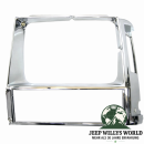 Scheinwerferrahmen Chrom Links Jeep Cherokee 84-90