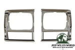 Scheinwerferrahmen Paar Chrom Jeep Cherokee 91-96