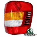 Vorderseite von Crown Rückleuchte Rücklicht US rechts mit 3 Leucht Kammern für Jeep Grand Cherokee WJ (99-01).