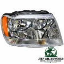 Crown Scheinwerfer Hauptscheinwerfer rechts ohne LWR, US / Kanada Modell, Limited, Jeep Grand Cherokee (99-04)