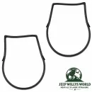 Fairchild Türdichtungen Beifahrerseite und Fahrerseite vorne (rechts + links) für Vollstahltür. Jeep Wrangle (07-18)