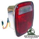 Tail light US right chrome with Side marker Jeep CJ 81–86