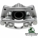 Raybestos R-Line Bremssattel vorne rechts mit Ø 302mm Bremsscheiben. Jeep Wrangler JK, Cherokee KK (07-18)