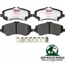 Raybestos Bremsklötze Bremsbeläge Satz vorne Element3. Jeep Wrangler JK, Cherokee KK, (2007-2018)