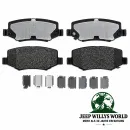 Raybestos Bremsklötze Bremsbeläge Satz hinten Element3. Jeep Wrangler JK, Cherokee KK, (2007-2018)