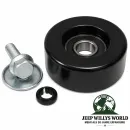 Crown Umlenkrolle Spannrolle Laufrolle mit Flachriemen Jeep Wrangler JK / Cherokee KK / Dodge Nitro KA 2,8L CRD (07-18)