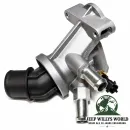 Thermostatgehäuse inklusive Thermostat für 2,8L CRD Motor. Jeep Wrangler JK / Cherokee KK (07-18)