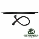 Fairchild Hardtop Heckscheibendichtung Glas unten + Halteschiene. Jeep Wrangler JK (11-18)