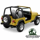 Bestop Roll Bar Sport Cover Black Denim Bestop Jeep Wrangler YJ (1992-1995)