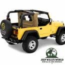Bestop Wrap Around Windjammer Spice Denim Premium Vinyl leather imitation structured Jeep Wrangler TJ (1996-2002)