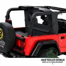 Bestop Wrap Around Windjammer Black Diamond Premium Vinyl leather imitation structured Jeep Wrangler TJ (2003-2006)
