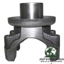 Kardanflansch mit 26 Splines am Ausgang vorne NP231 Verteilergetriebe. Jeep Wrangler YJ (1987-1995), Explosionszeichnung, die die Position des Flansches am Getriebe zeigt.