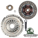 Kupplungs Komplett Set inkl. Druckplatte, Kupplungsscheibe, Pilot- & Ausrücklager & Zentierdorn für 2,5L Motor mit T4, T5, T176 oder T177 Schaltgetriebe. Jeep SJ J Serie / CJ5 CJ7 CJ8 / Cherokee XJ (1983-1986).