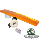 Blinkleuchte Seitlich gelb + Fassung mit Kabel + Birne Jeep CJ 72-86