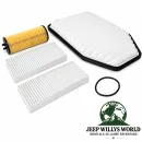 Servicepaket Ölfilter Luftfilter Pollenfilter Satz Jeep Wrangler JK mit 3,6L 6 Zyl. Motor (12-13)