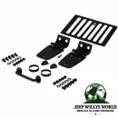 Rugged Ridge Motorhauben Scharnier Set schwarz pulverbeschichtet Jeep Wrangler TJ (1998-2006)