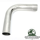 Auspuff Rohrbogen Universal Edelstahl 90° Ø 57mm / 2,25" Jeep