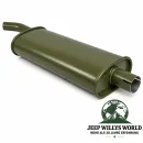 Endtopf Endschalldämpfer für 4-134 L-Head Motor. Jeep Willys MB / Ford GPW (41-45)