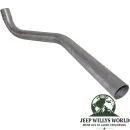 Crown Serien-Endrohr für 4-134 cui L- & F-Head Motor. Jeep Willys CJ2A CJ3A CJ3B CJ5 CJ6 (1946-1971).