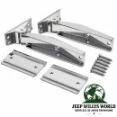 Hecktür Scharnier Set Edelstahl Jeep Wrangler TJ 96-06