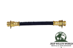 Bremsschlauch zum vorderen Achsschenkel rechts oder links Ford GPW, Jeep Willys MB, M38, M38A1, CJ2A, CJ3A, CJ5, CJ6 (41-66), Gewinde auf der rechten und linken Bildseite.
