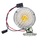 Blinkleuchte weiß mit gelber Glühlampe Jeep CJ 69-76