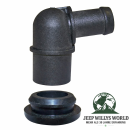 PCV Ventil Winkelstück 2,5 + 4,2 L Jeep CJ + Wrangler + Cherokee 81-90