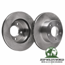 Bremsscheibe Paar Vorderachse Jeep CJ YJ XJ MJ 82-89, 4 Stück, Übersichtsbild auf Belagseite.