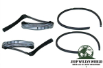Türdichtung Fensterführung Set vorne rechts + links Jeep CJ + Wrangler 76-95