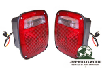 Tail light Pair US Right + Left Jeep CJ 76-80