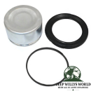 Bremssattel Bremskolben Dichtsatz Repratursatz vorne Jeep CJ5 CJ7 76-78, Kolben, DIchtring und Dichtung abgebildet.