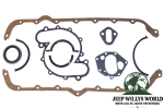 Engine Gasket Set Lower Jeep CJ 5,0 + 5,9 8 Zyl. 72-91