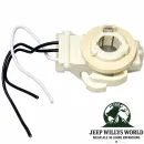 Crown Blinkerfassung Blinkleuchtenfassung mit Kabel Blinkleuchte vorne rechts oder links Jeep Wrangler YJ (87-95)