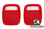 Rückleuchten Glas rechts und links US Modell Jeep CJ Wrangler 76-06