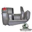 Bremssattel vorne rechts Jeep CJ5 CJ7 CJ8 78-81, auf der Oberseite liegend, Bremskolben rechts auf dem Bild.