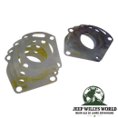 Ausgangswellen Einstellscheiben Set vorne Dana 300 Verteilergetriebe Jeep CJ 80-86, Nahaufnahme.
