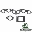 Crown Krümmerdichtungs Set 3-teilig Jeep CJ2A CJ3A / Willys MB M38 / Ford GPW 4-134 L-Head (1941-1953)