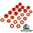 Karosserieauflagegummi Set Rot Jeep CJ 76-79