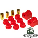 Prothane Stabilisatorgummi Set hinten Ø 13 mm, Polyurethan rot. Jeep Wrangler TJ (1996-2006)