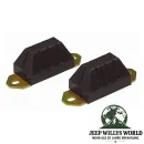 Bump Stop Pair Front PU Black Front or Rear Jeep CJ 76-86