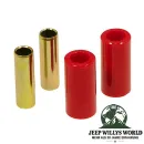 Blattfederbuchsen Set Federgehänge vorne oder hinten PU rot Jeep CJ 55-75
