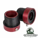 Axle Tube Seals rot Dana 30 Vorderachse Jeep Wrangler + Cherokee + Grand Cherokee 84-06