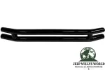 Rugged Ridge Stoßstange Frontstoßstange Doppelrohr Ø 76mm schwarz Jeep CJ5 CJ7 CJ8 / Wrangler YJ TJ (1976-2006)