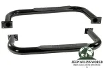 Schwellerrohre mit Trittauflage Ø 76mm schwarz Jeep CJ7 76-86