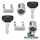 Schließzylinder Paar mit Schlüssel Jeep Wrangler + Cherokee + Grand Cherokee 93-94
