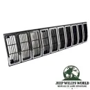 Frontgrill Kühlergrill Blende, schwarz chrom, Kunststoff. Jeep Cherokee XJ (1984-1987)