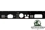 Armaturenbrett Panel Schwarz Jeep CJ5 CJ7 CJ8 76-86