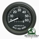 Tacho mit Meilen Geschwindigkeitsanzeige 0–60 mph Jeep CJ Willys 46-66